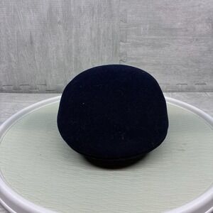 Pendleton Flat Cap Hat Navy Blue 100% Virgin Wool Ivy XL Made in USA